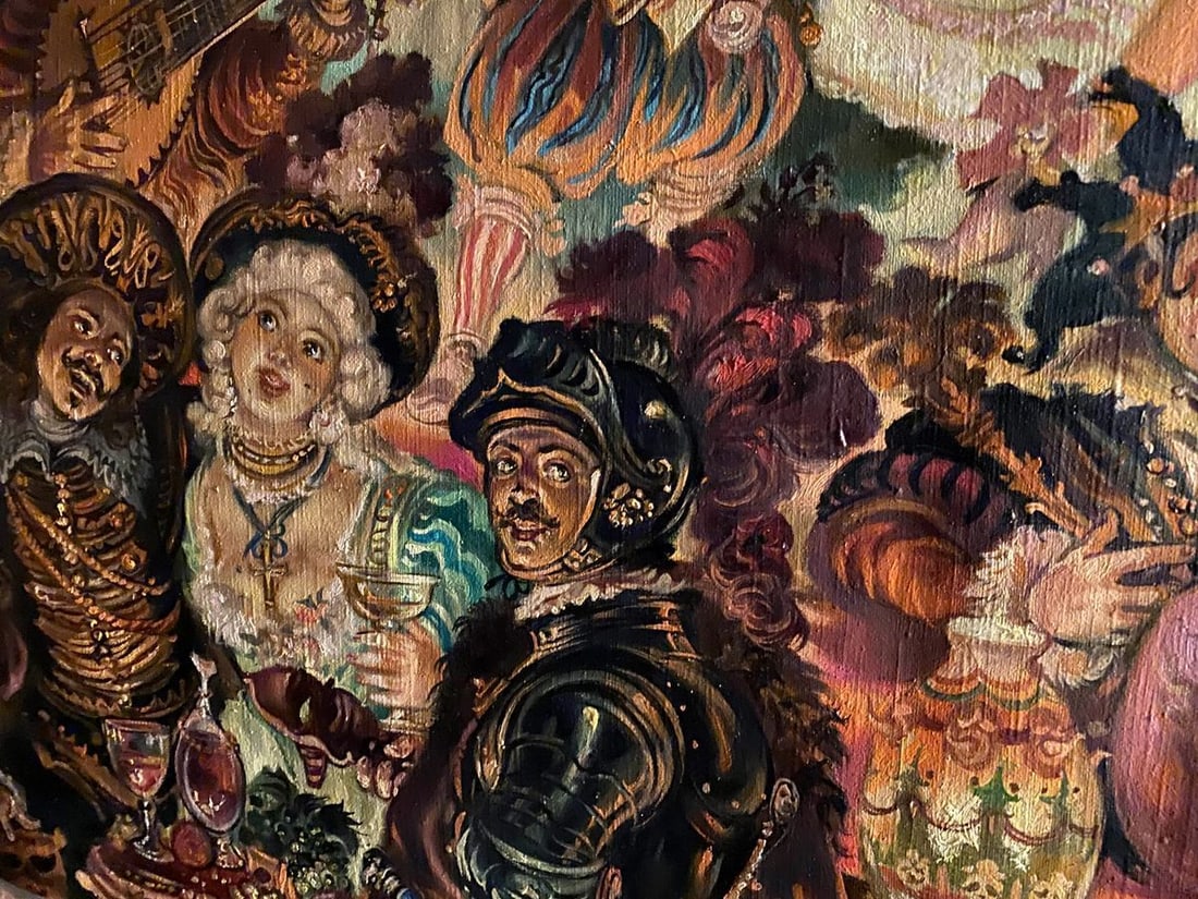 Oil painting Carnival Alexander Arkadievich Litvinov - 8