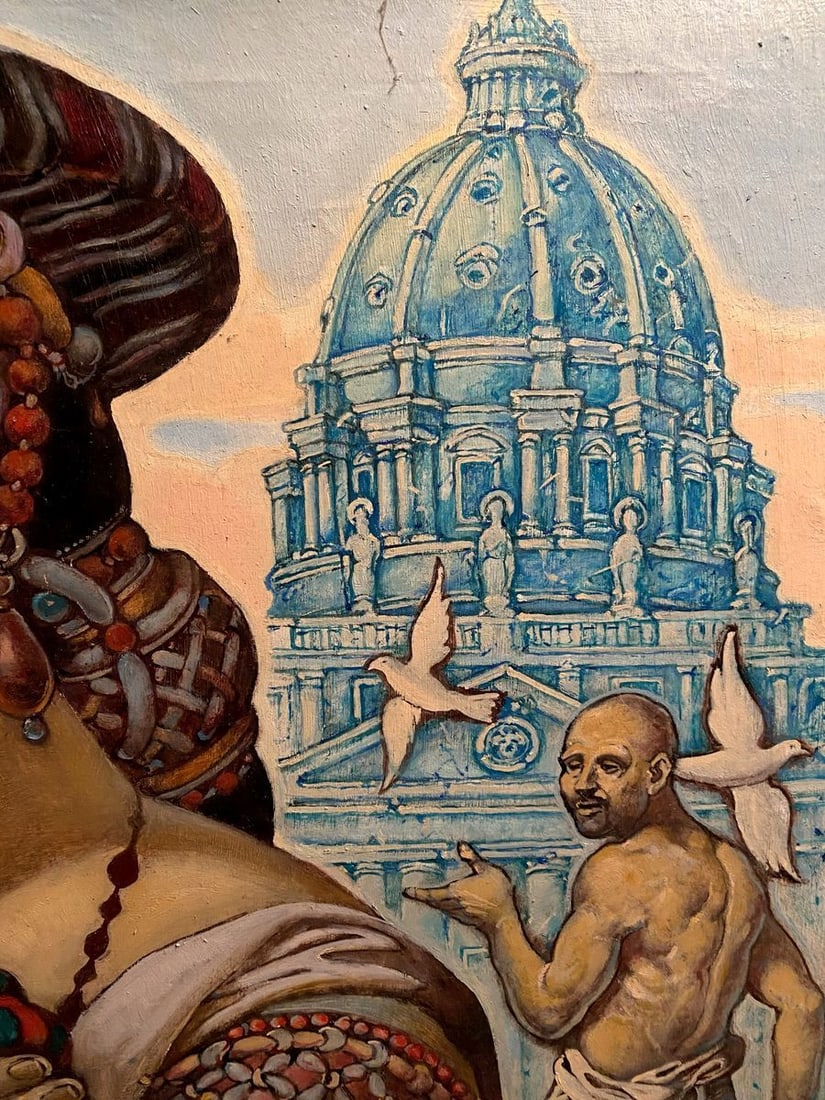 Oil painting Temptation in Rome Litvinov Oleg Arkad'yevich - 4