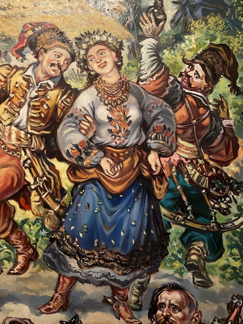 Oil painting Cossack fun Alexander Arkadievich Litvinov - 3