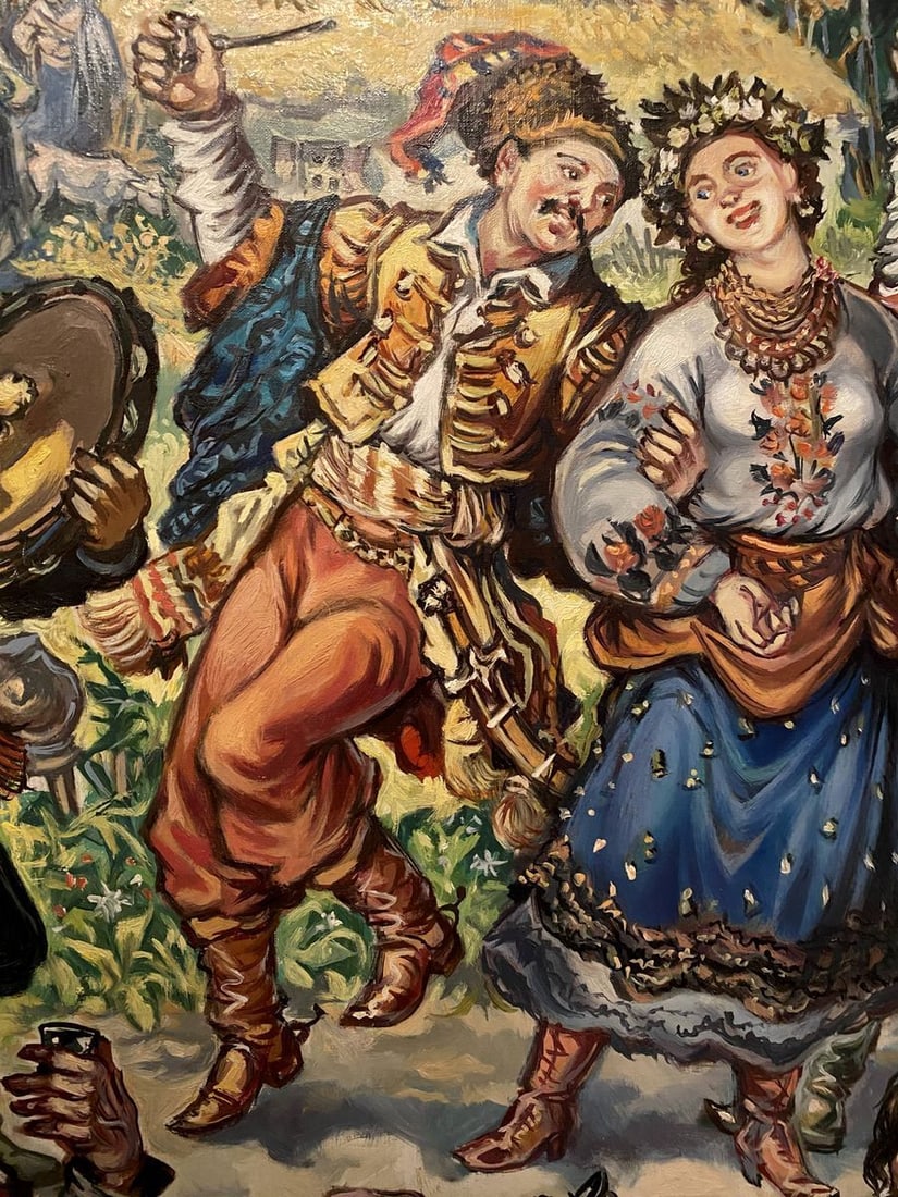 Oil painting Cossack fun Alexander Arkadievich Litvinov - 4