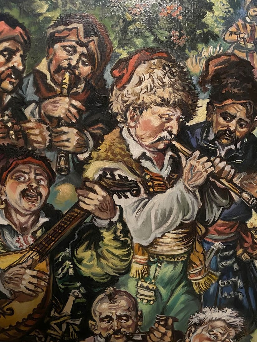 Oil painting Cossack fun Alexander Arkadievich Litvinov - 8