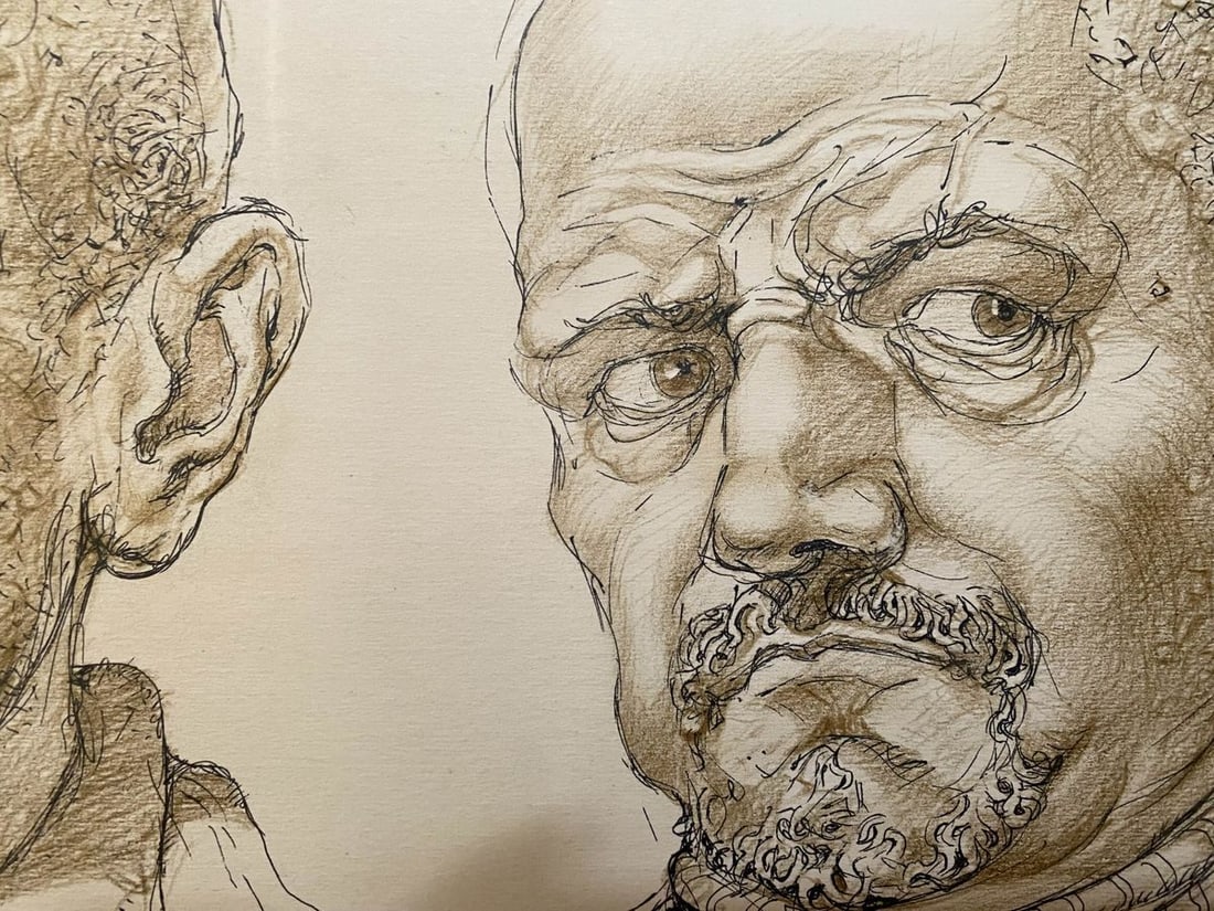 Pencil, mascara, painting Portraits II Litvinov Oleg Arkad'yevich - 4