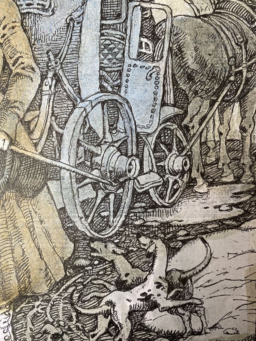 Watercolor, mascara, painting A. Mitskevich Litvinov Oleg Arkad'yevich - 5