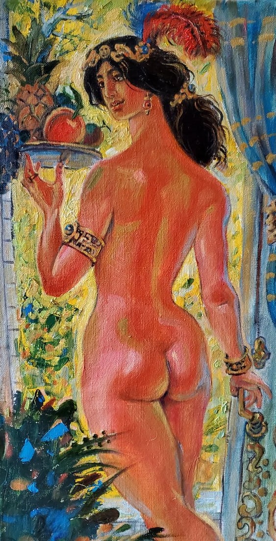 Oil painting Door to the garden Litvinov Daniil Olegovich - 4