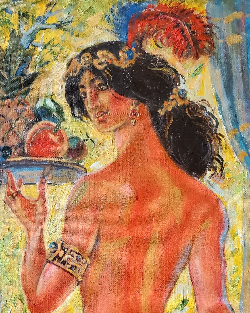 Oil painting Door to the garden Litvinov Daniil Olegovich - 7