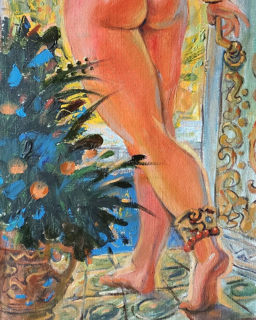 Oil painting Door to the garden Litvinov Daniil Olegovich - 8