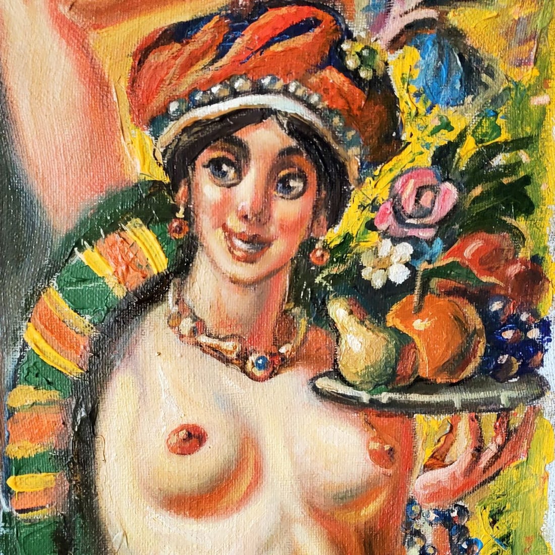 Oil painting Girl with fruit Litvinov Daniil Olegovich - 11