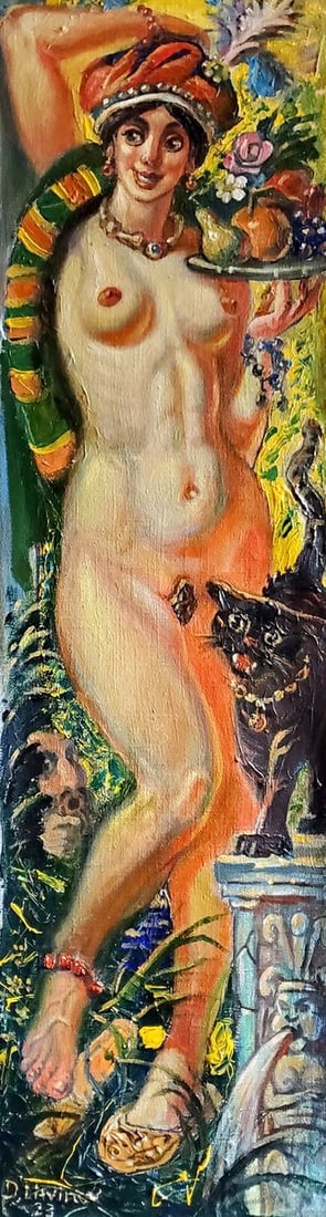 Oil painting Girl with fruit Litvinov Daniil Olegovich: Title: Oil painting Girl with fruit Litvinov Daniil Olegovich Description: No.Litv 1112 *** ABOUT THIS PAINTING *** * TITLE: "Girl with fruit" * ARTISTS: Litvinov Daniil Olegovich * SIZE: 92x25