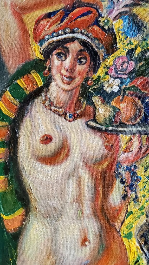 Oil painting Girl with fruit Litvinov Daniil Olegovich - 8