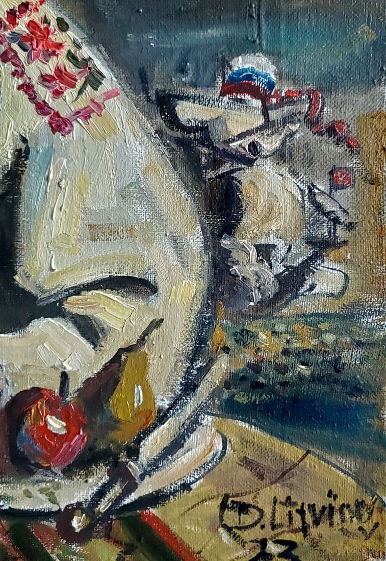 Oil painting Morning in Ukraine does not start with coffee Litvinov Daniil Olegovich - 4