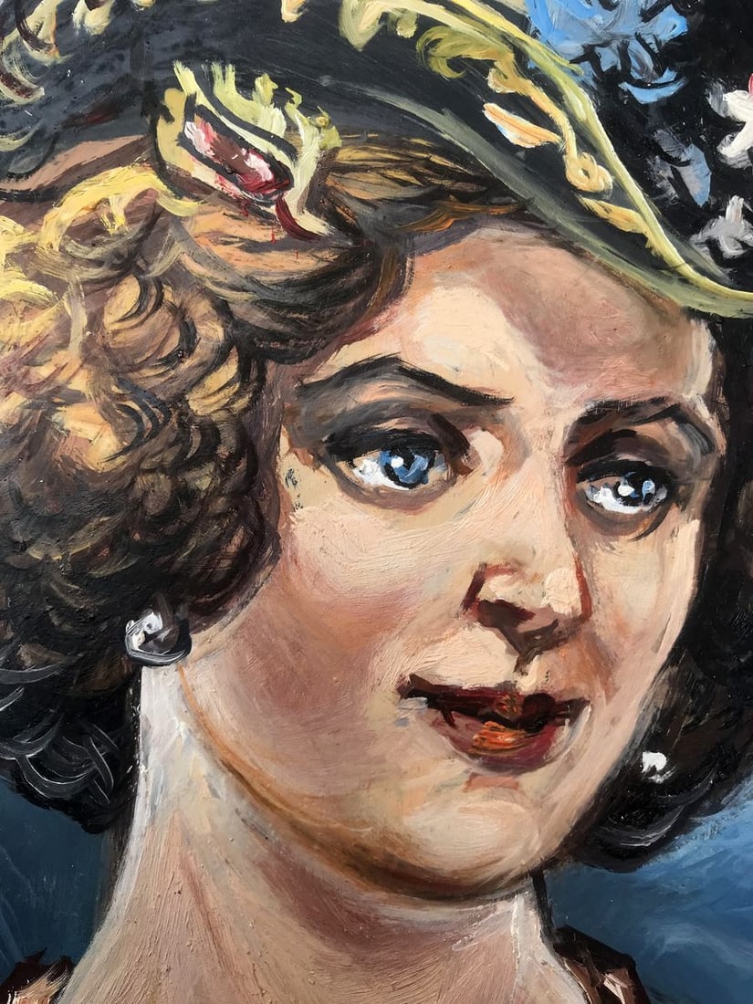 Oil painting Duchess portrait Alexander Arkadievich Litvinov - 2