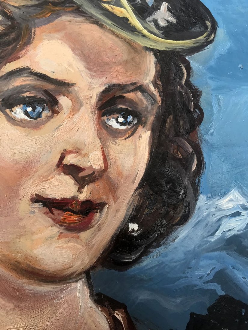 Oil painting Duchess portrait Alexander Arkadievich Litvinov - 3