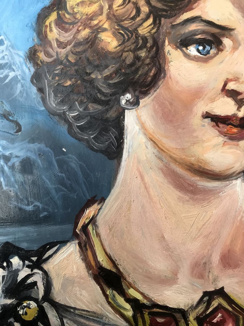 Oil painting Duchess portrait Alexander Arkadievich Litvinov - 4