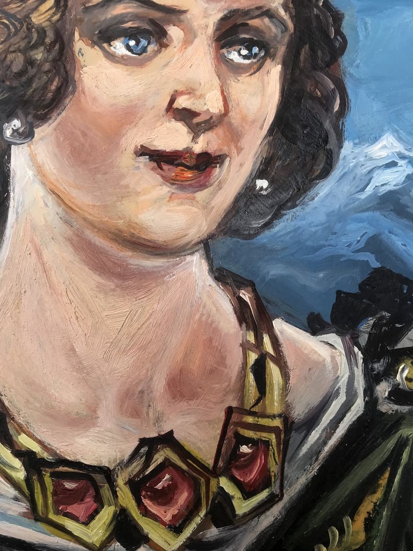 Oil painting Duchess portrait Alexander Arkadievich Litvinov - 5