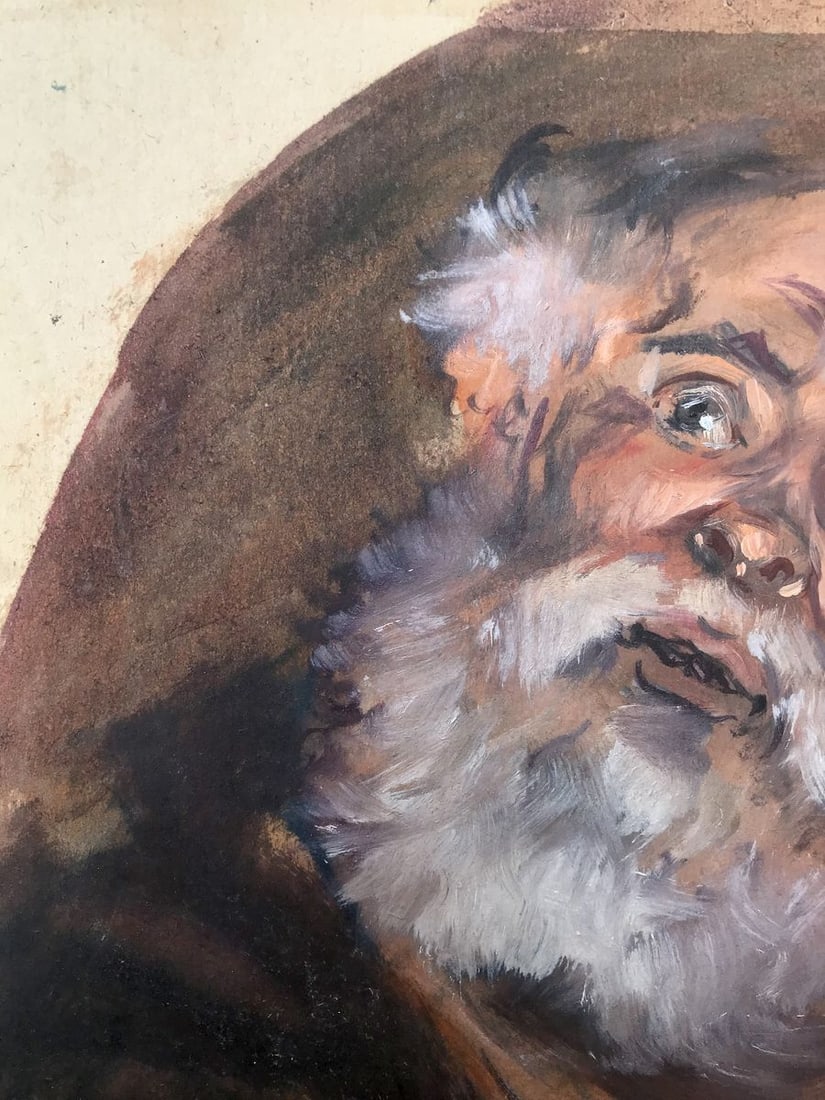 Oil painting Portrait of an old man Alexander Arkadievich Litvinov - 4