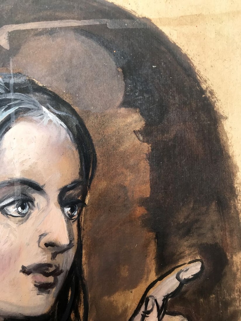 Oil painting Portrait of a girl Alexander Arkadievich Litvinov - 6