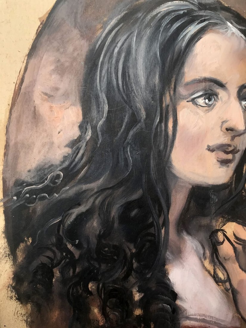 Oil painting Portrait of a girl Alexander Arkadievich Litvinov - 7