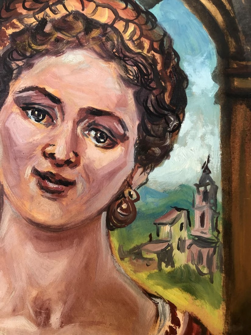 Oil painting Portrait of a woman Alexander Arkadievich Litvinov - 7