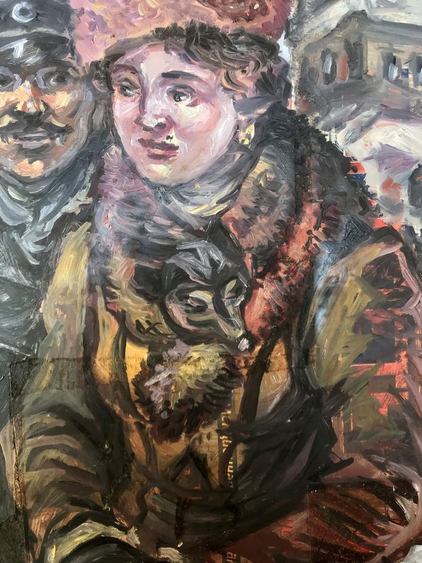 Oil painting Husband and wife Alexander Arkadievich Litvinov - 7