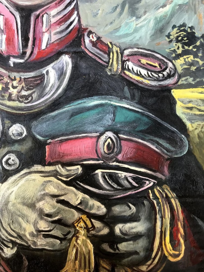 Oil painting Portrait of an officer Alexander Arkadievich Litvinov - 11