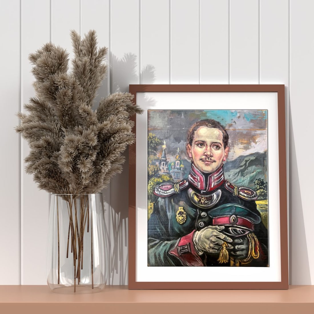 Oil painting Portrait of an officer Alexander Arkadievich Litvinov - 2