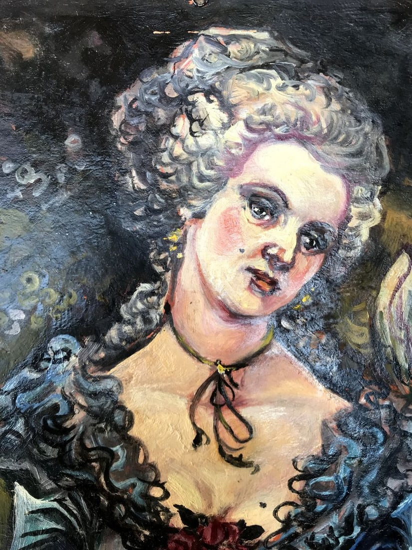 Oil painting Portrait of a woman Alexander Arkadievich Litvinov - 2