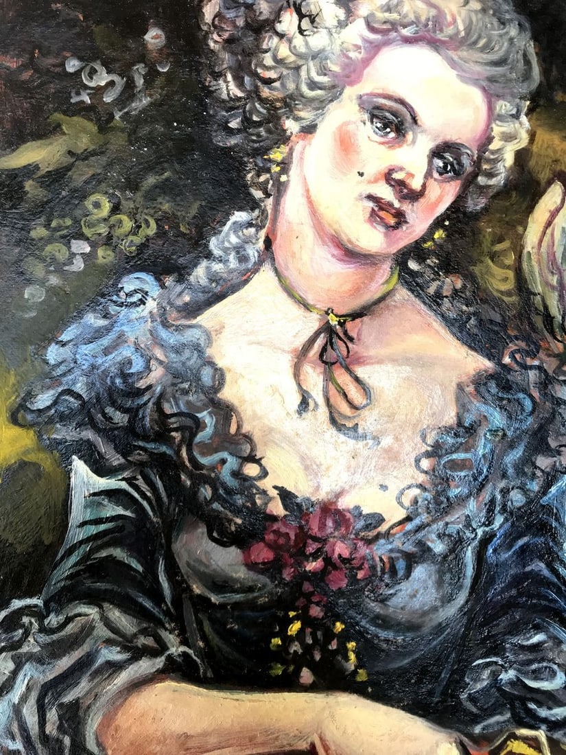 Oil painting Portrait of a woman Alexander Arkadievich Litvinov - 4