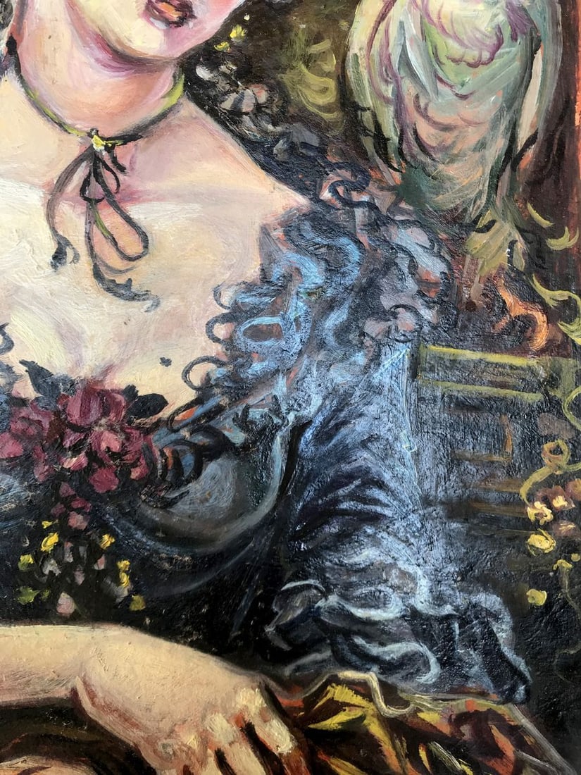 Oil painting Portrait of a woman Alexander Arkadievich Litvinov - 5