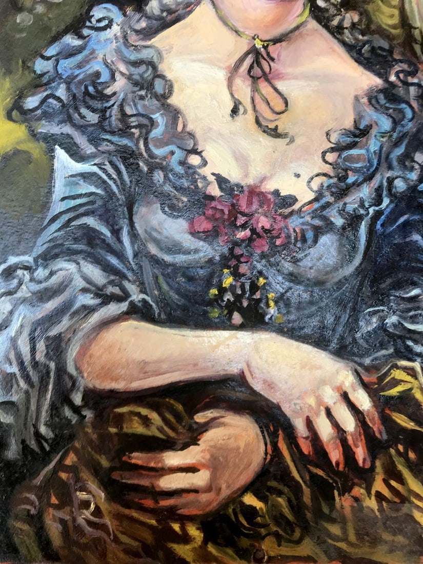 Oil painting Portrait of a woman Alexander Arkadievich Litvinov - 6