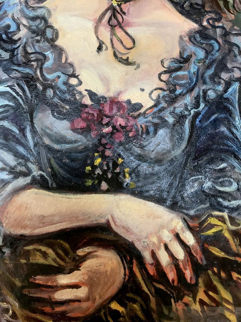 Oil painting Portrait of a woman Alexander Arkadievich Litvinov - 7