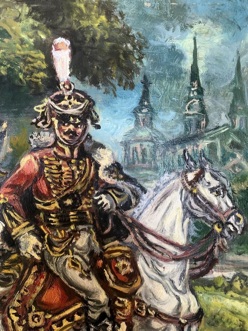 Oil painting Portrait of two officers Alexander Arkadievich Litvinov - 5