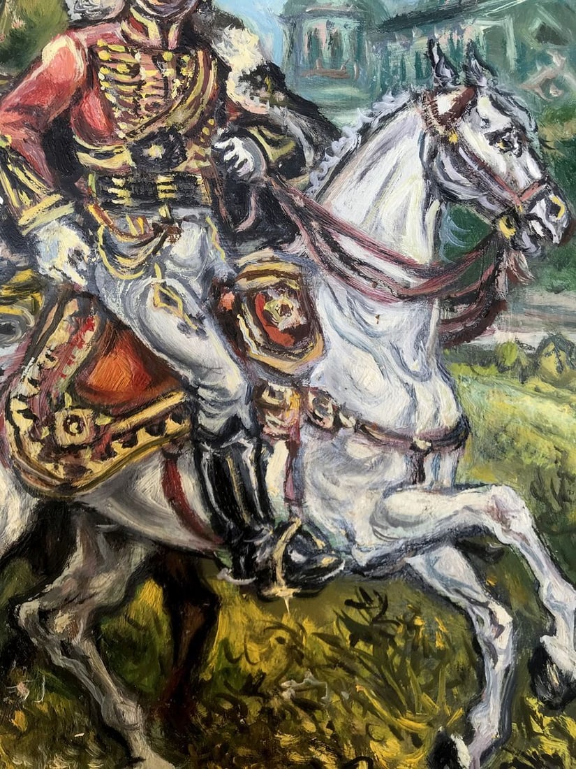 Oil painting Portrait of two officers Alexander Arkadievich Litvinov - 9