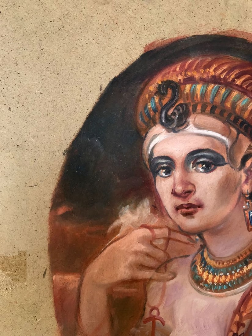 Oil painting Egyptian woman portrait Alexander Arkadievich Litvinov - 4