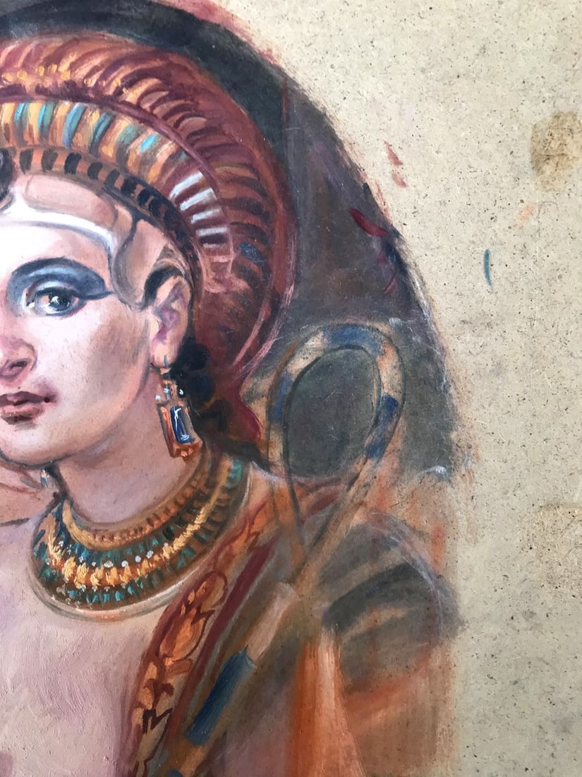 Oil painting Egyptian woman portrait Alexander Arkadievich Litvinov - 6