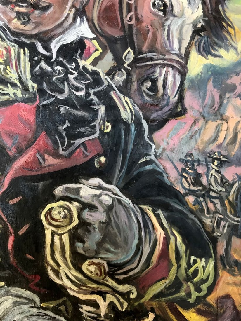 Oil painting Portrait of an officer Alexander Arkadievich Litvinov - 10