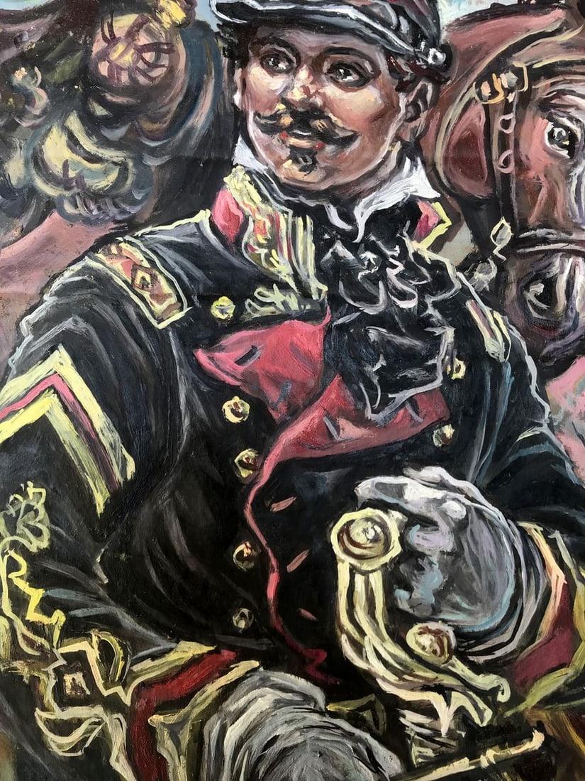 Oil painting Portrait of an officer Alexander Arkadievich Litvinov - 6