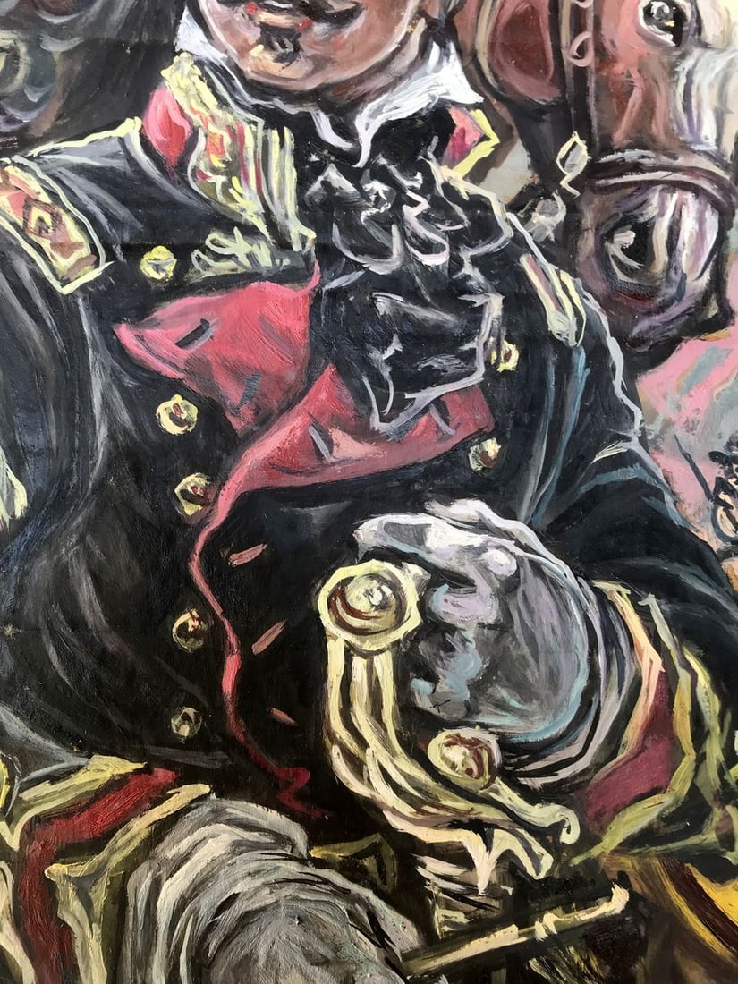 Oil painting Portrait of an officer Alexander Arkadievich Litvinov - 9