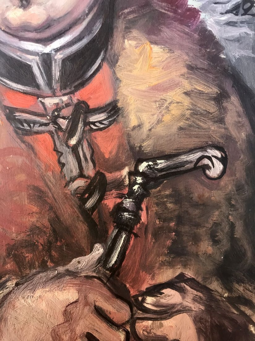 Oil painting Portrait of an officer Alexander Arkadievich Litvinov - 11