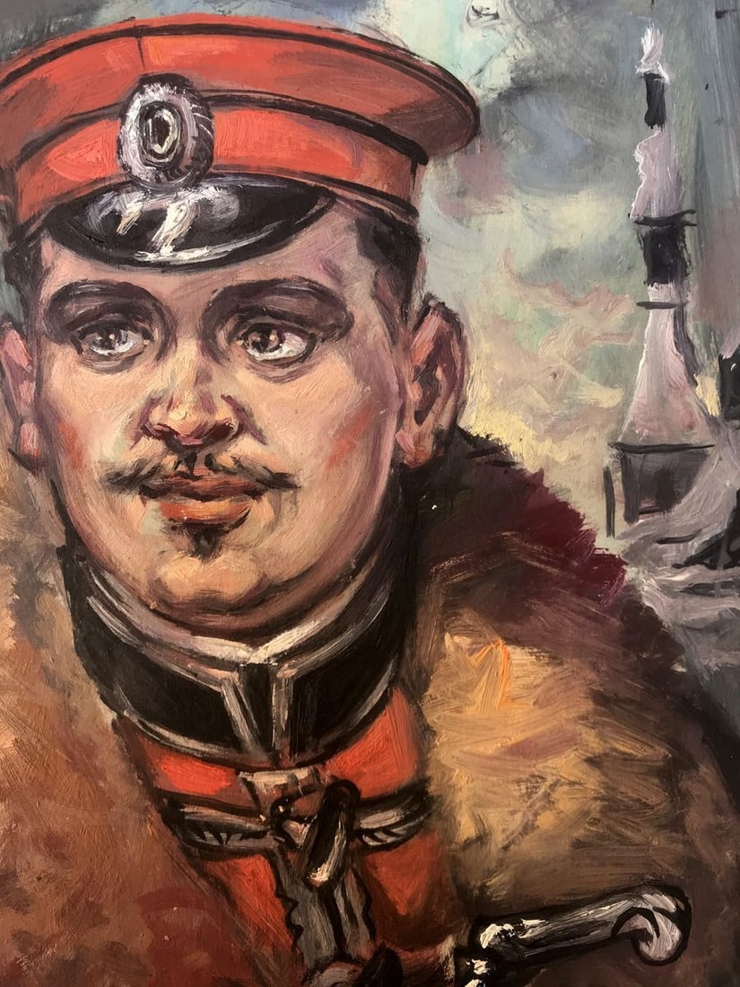 Oil painting Portrait of an officer Alexander Arkadievich Litvinov - 6