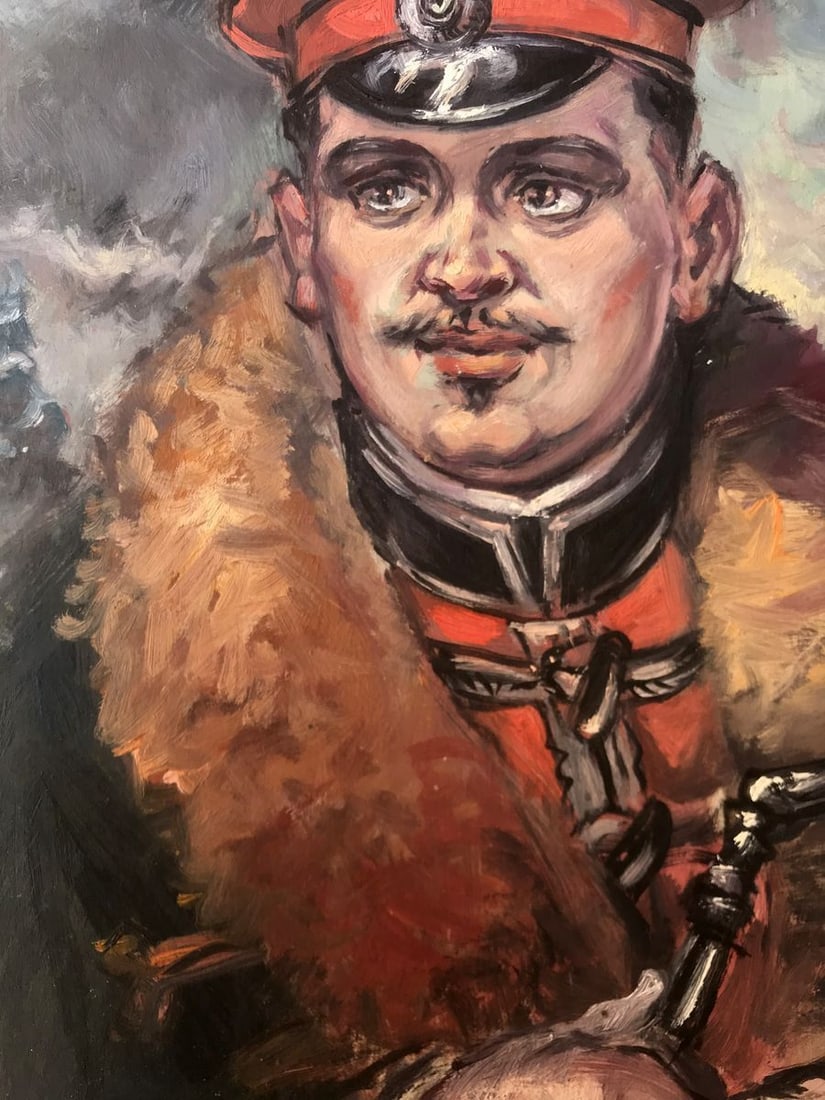 Oil painting Portrait of an officer Alexander Arkadievich Litvinov - 7