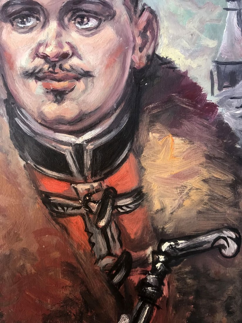 Oil painting Portrait of an officer Alexander Arkadievich Litvinov - 8