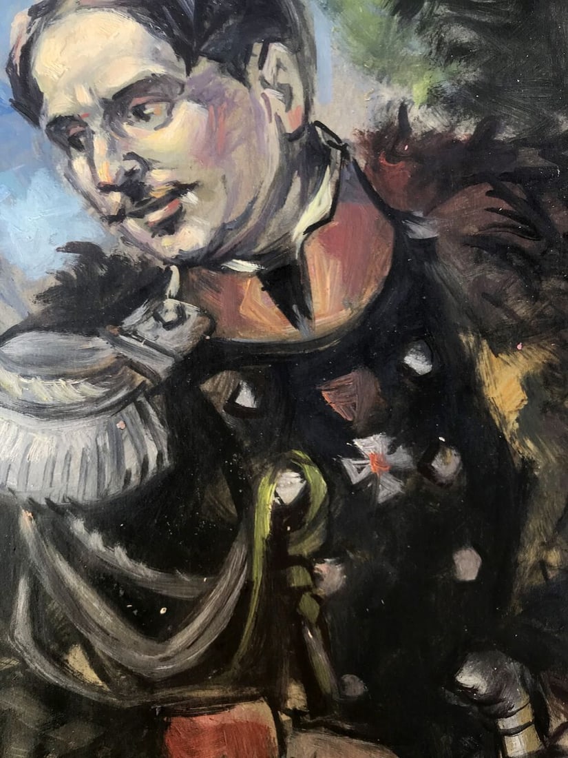 Oil painting Portrait of an officer Alexander Arkadievich Litvinov - 7