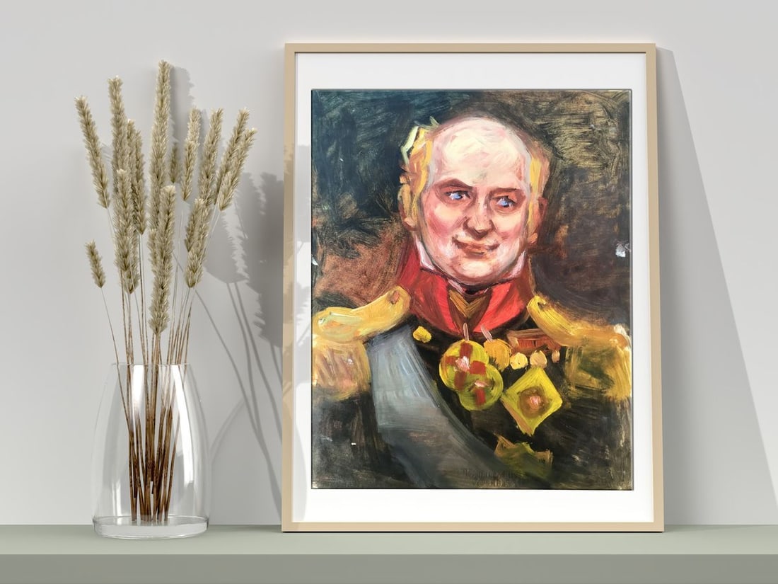 Oil painting Portrait of a General Alexander Arkadievich Litvinov - 3