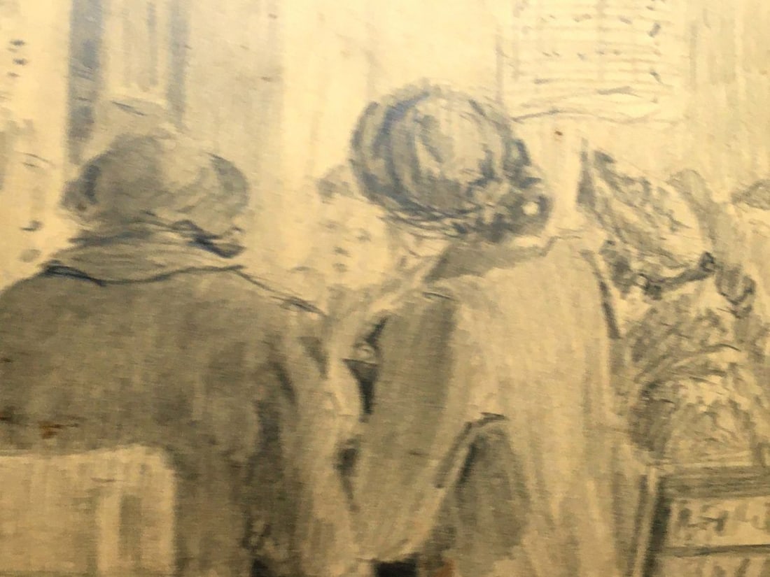 Pencil painting At the lecture Dmitry Lednev - 7