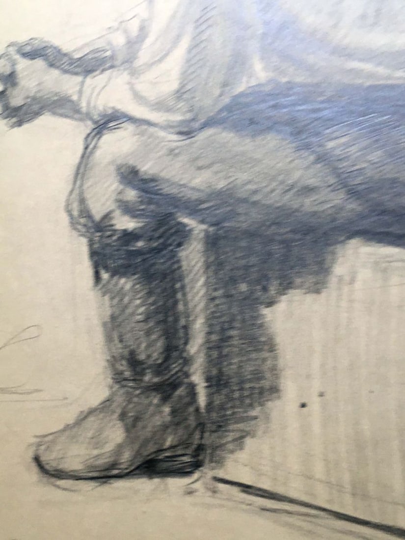 Pencil painting Lunch break Dmitry Lednev - 7