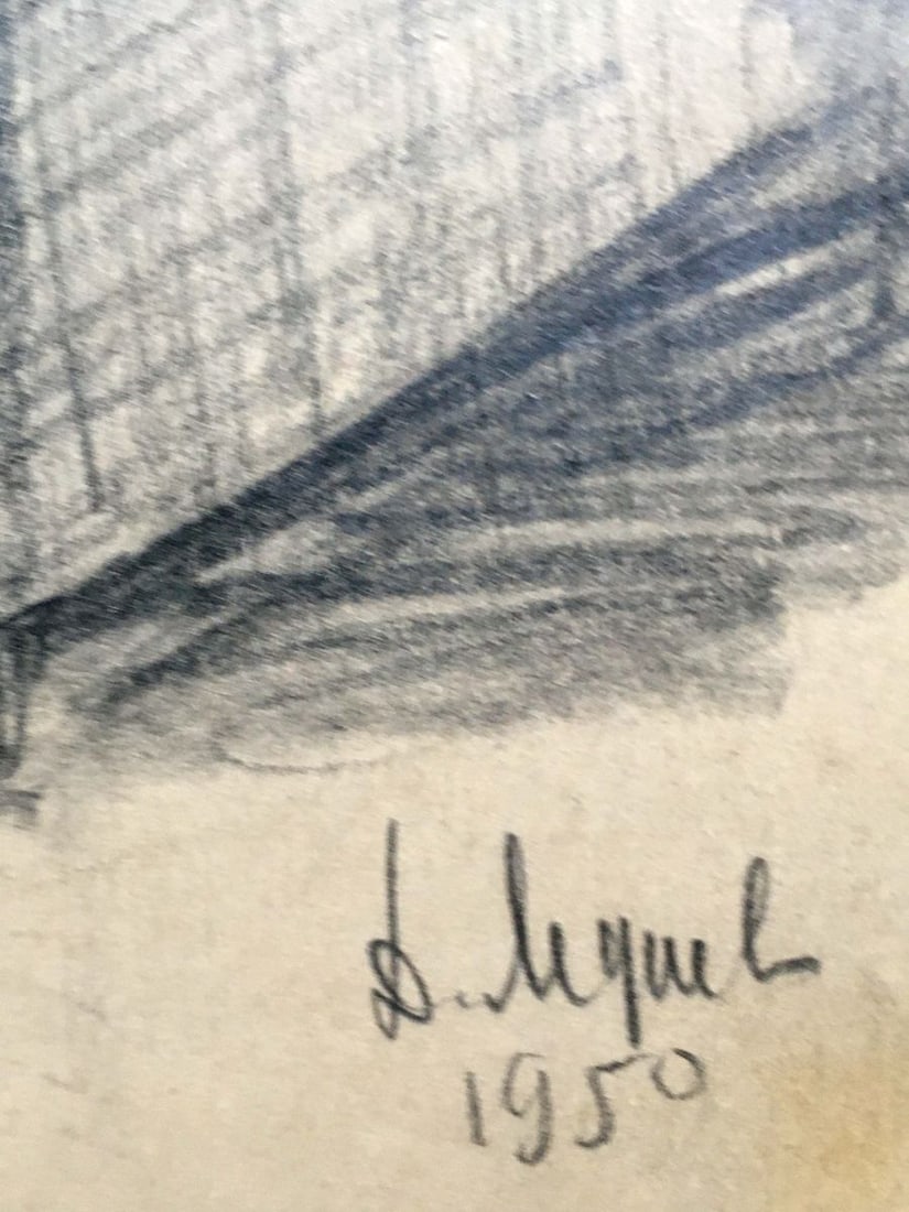 Pencil painting Lunch break Dmitry Lednev - 8