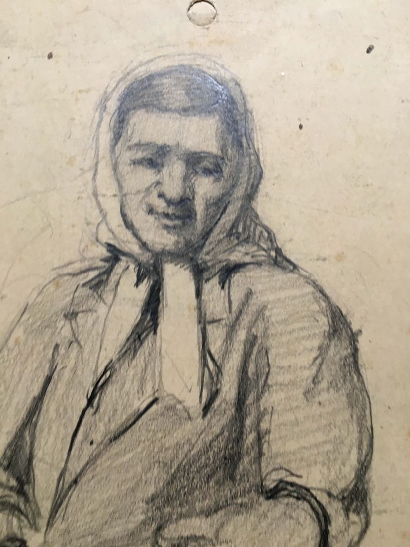 Pencil painting Portrait of the mistress Dmitry Lednev - 3