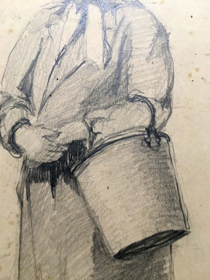 Pencil painting Portrait of the mistress Dmitry Lednev - 4