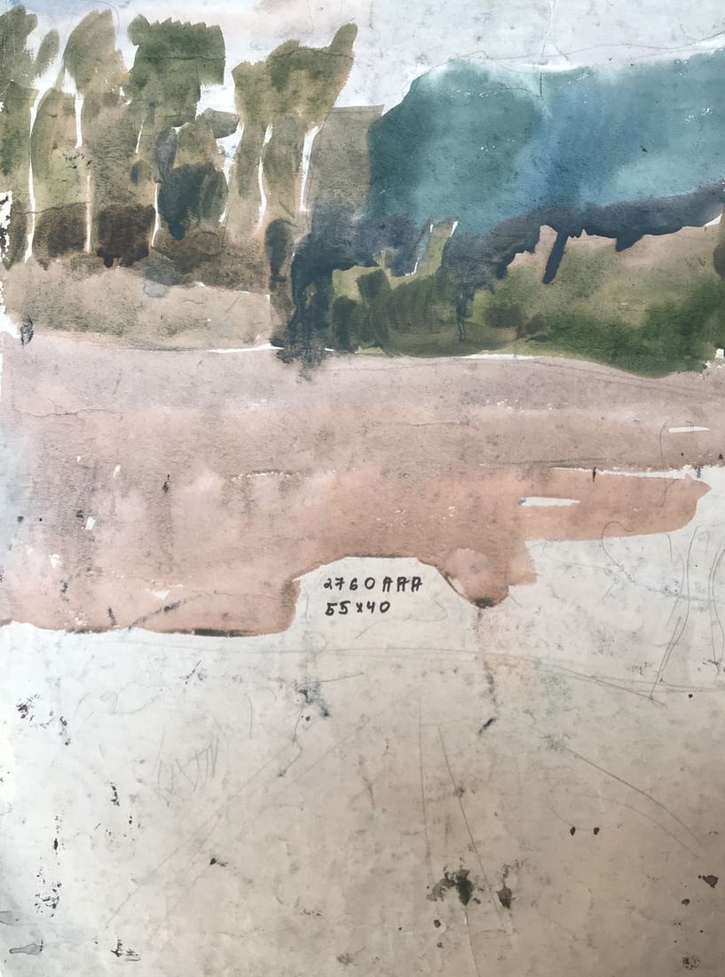 Watercolor painting Portrait of a Cossack Alexander Arkadievich Litvinov - 12