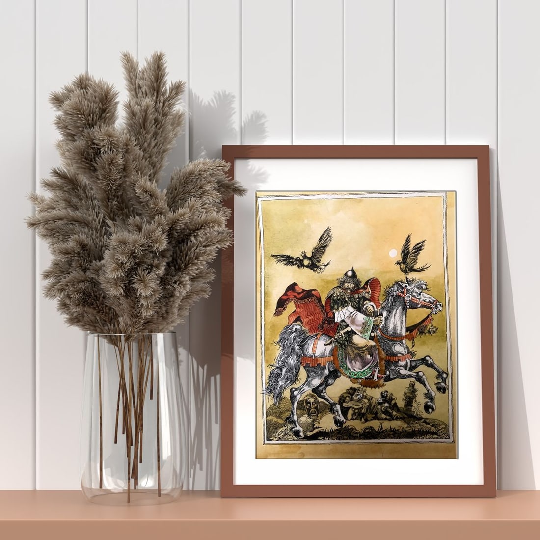 Watercolor painting Portrait of a king Alexander Arkadievich Litvinov - 2